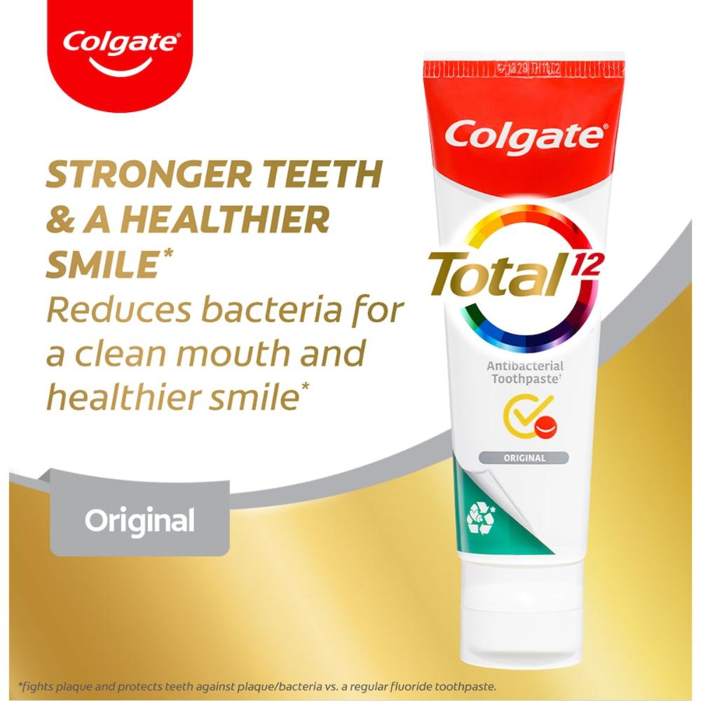 Colgate Antibacterial Toothpaste Total Advanced Clean Value 200g X 3 Pack