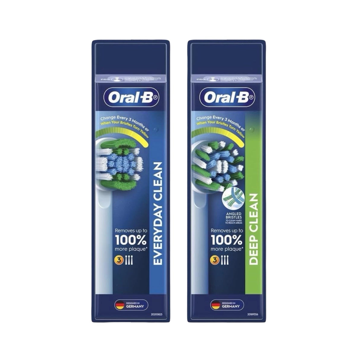Oral-B Everyday Clean & Deep Clean Replacement Brush Heads Refills 6 Pack