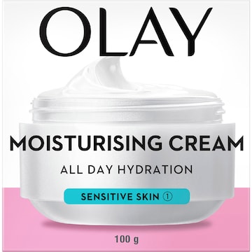2 x Olay Moisturising Face Cream Sensitive Skin 100g