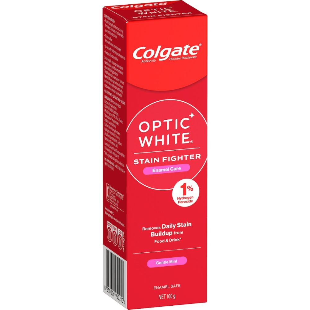 5 x Colgate Teeth Whitening Toothpaste Optic White Enamel Care 100g