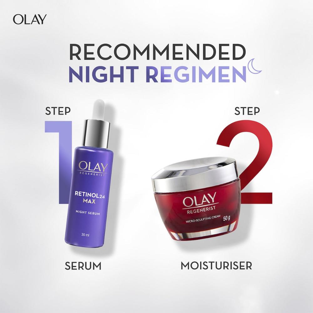 2 x Olay Regenerist Retinol 24 Max Night Serum 30ml