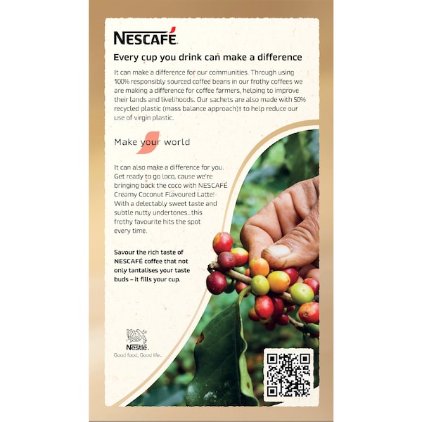 Nescafe Creamy Coconut Latte Coffee Sachets (80 serves)