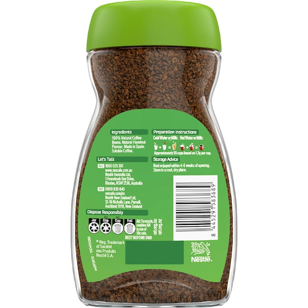 3x Nescafe Smooth Hazelnut Flavoured Instant Coffee 95g