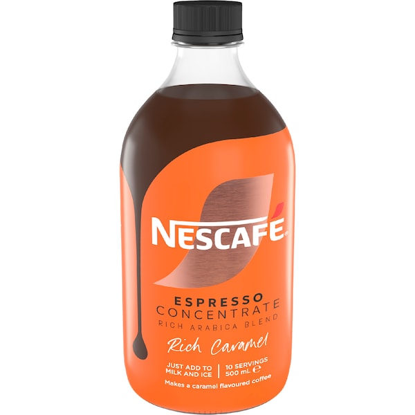 10x Nescafe Espresso Concentrate Rich Caramel 500mL