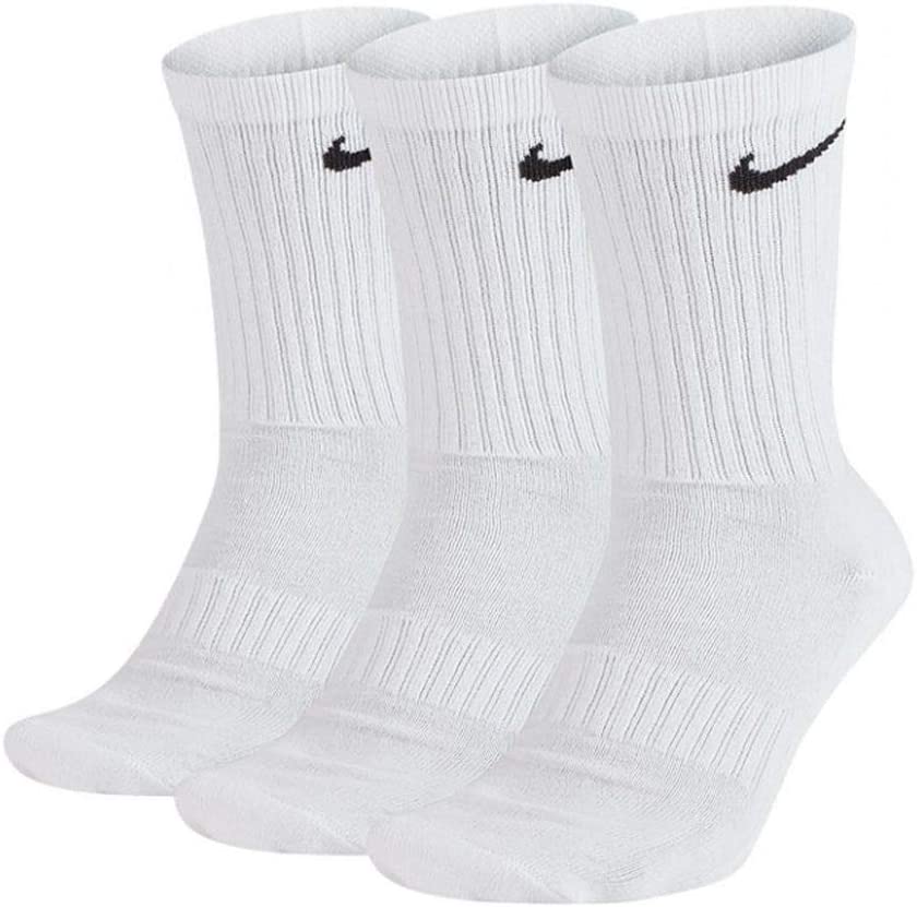 Nike Men's Cushioned Crew Socks 3-Pack - White