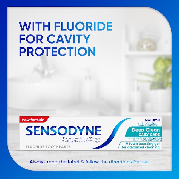3 x Sensodyne Deep Clean Toothpaste 100g