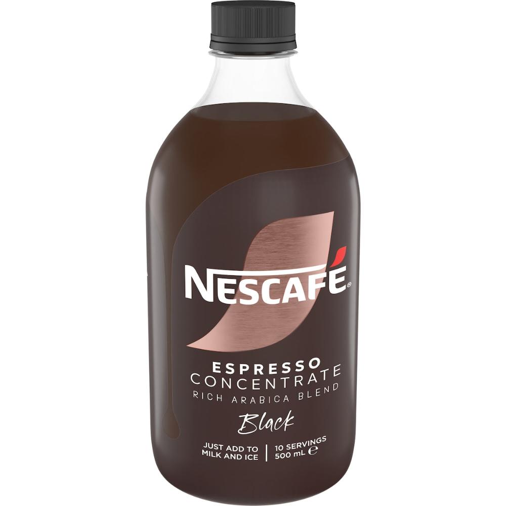 3 x Nescafe Espresso Concentrate Black Liquid Coffee 500ml