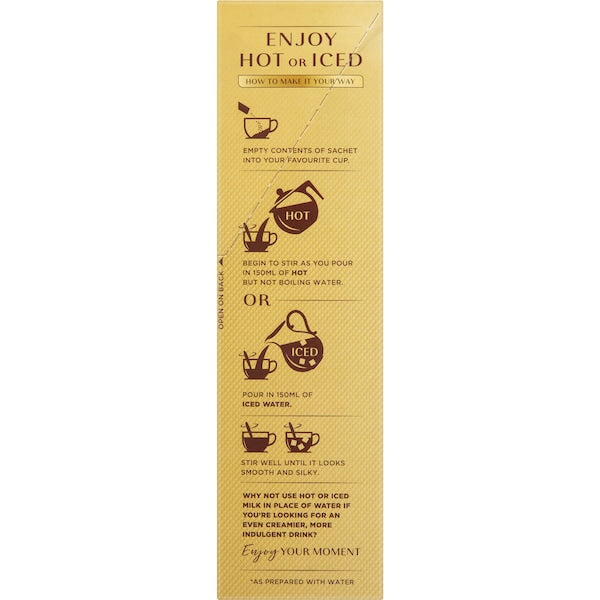 Moccona Hot/iced Vanilla Latte Sachets 8 Pack
