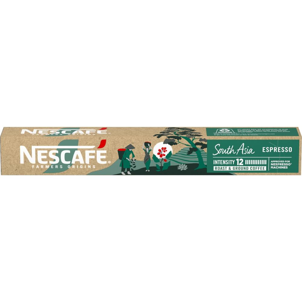 Nescafe Farmers Origins South Asia Espresso Coffee Pods Nespresso Capsules 100 Pack