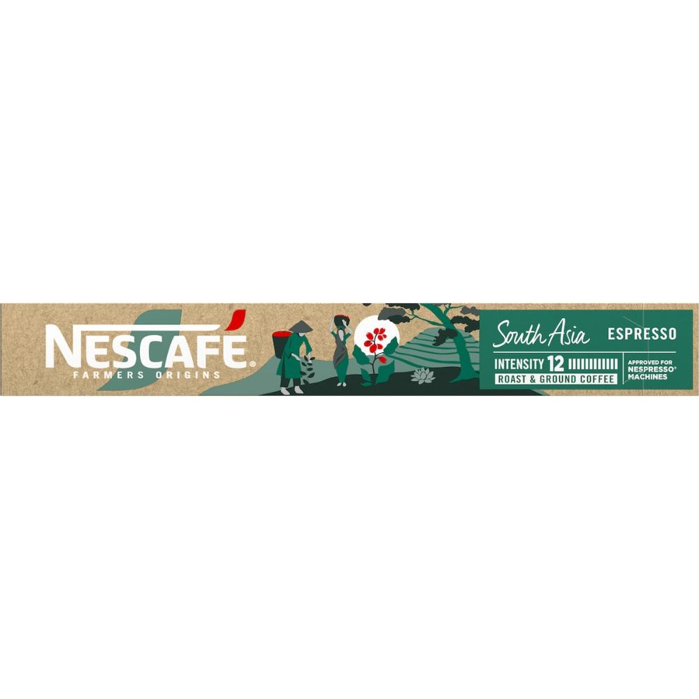 Nescafe Farmers Origins South Asia Espresso Coffee Pods Nespresso Capsules 100 Pack