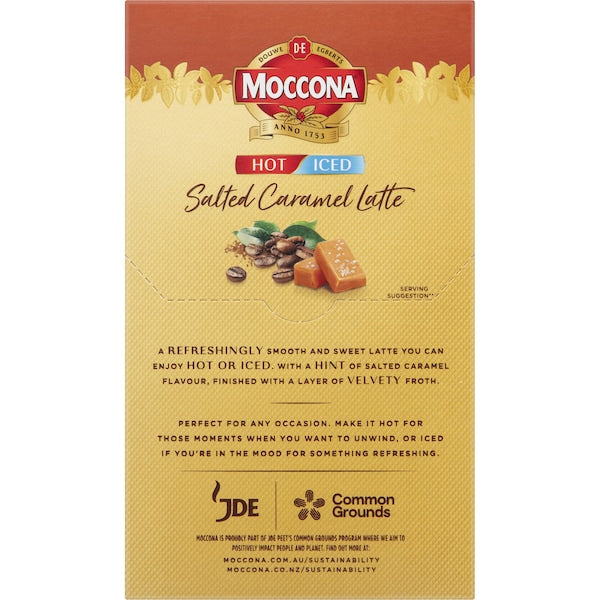Moccona Hot/iced Salted Caramel Latte 40 Pack