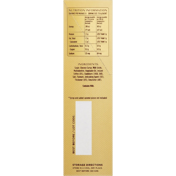 Moccona Hot/iced Salted Caramel Latte 40 Pack