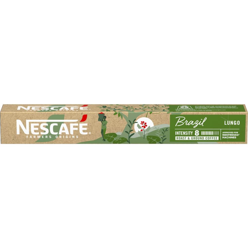 Nescafe Farmers Origin Brazil Lungo Coffee Capsules 100 Pack