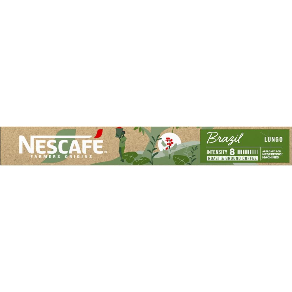 Nescafe Farmers Origin Brazil Lungo Coffee Capsules 100 Pack