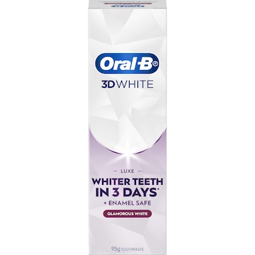 5 x Oral-B 3D White Luxe Glamorous White Whitening Toothpaste 95g