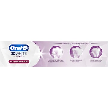 5 x Oral-B 3D White Luxe Glamorous White Whitening Toothpaste 95g