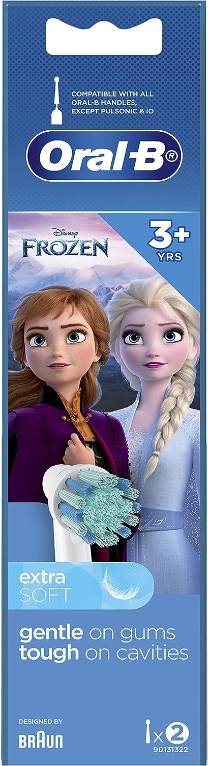Oral B Power Toothbrush Kids Frozen Refills 2 Pack
