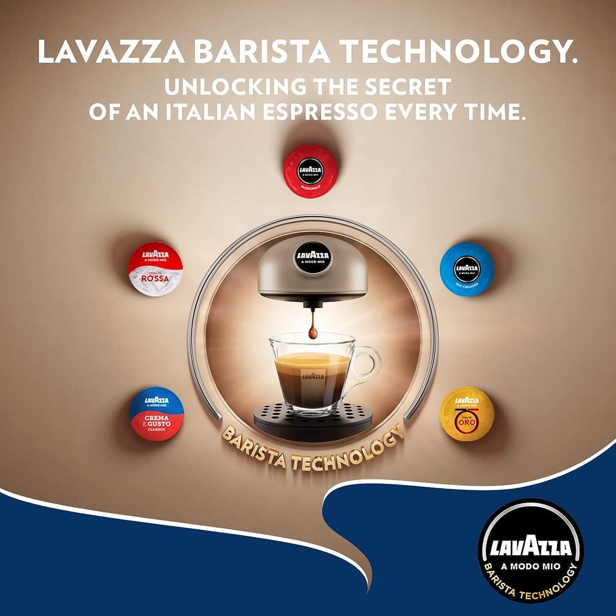 Lavazza A Modo Mio Espresso Intenso Coffee Capsules - 96 Pods
