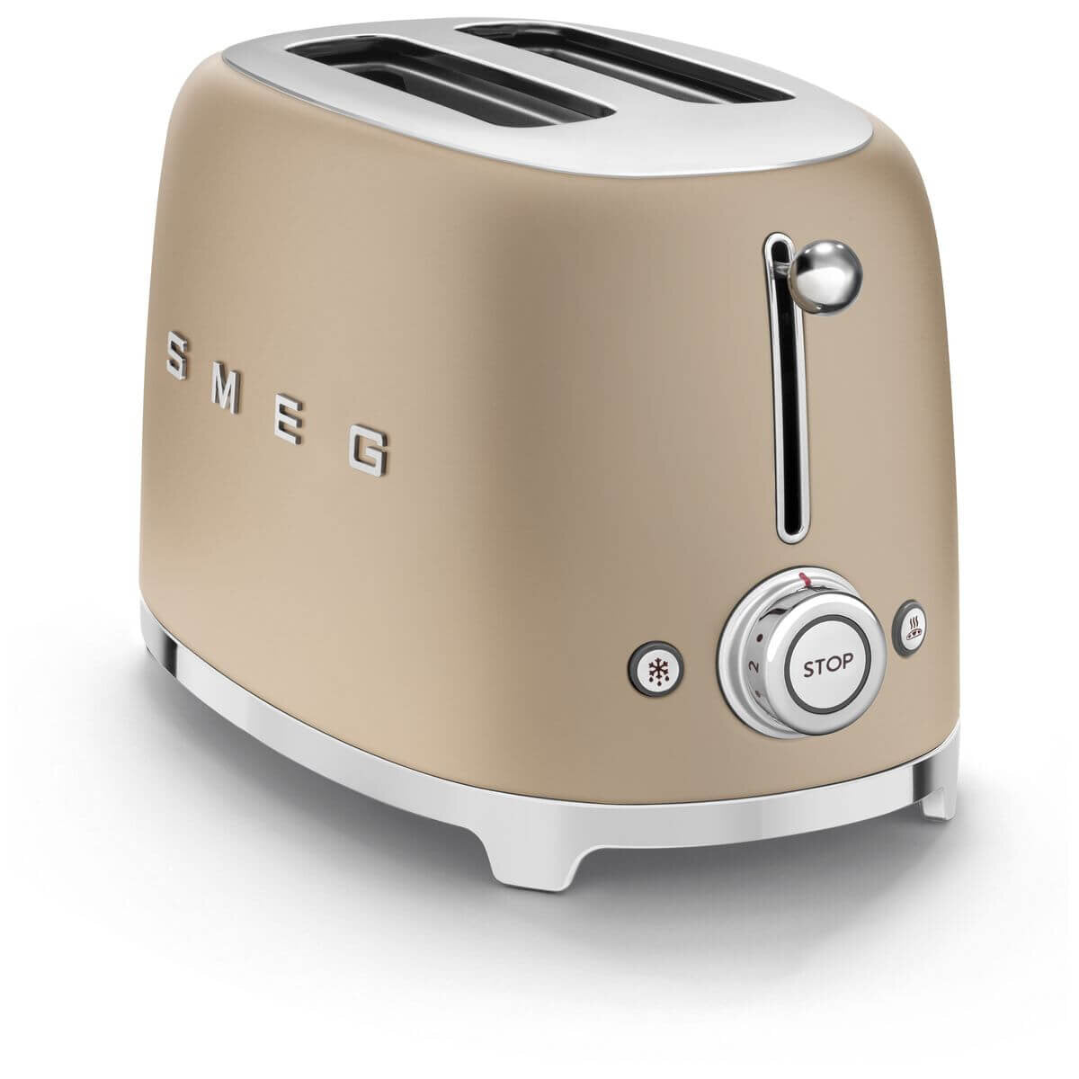 SMEG 50s Style 2 Slice Toaster - Matte Champagne