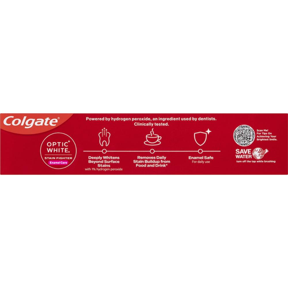 5 x Colgate Teeth Whitening Toothpaste Optic White Enamel Care 140g