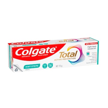5 x Colgate Total Active Prevention Mint Stripe Toothpaste 115g