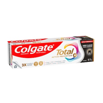 5 x Colgate Total Active Prevention Deep Clean With Charcoal Toothpaste 115g
