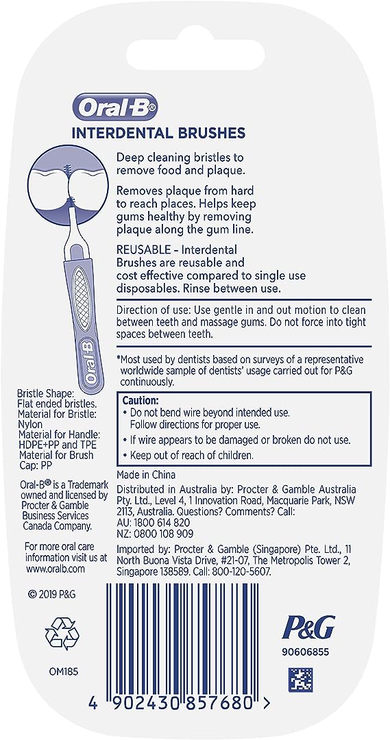 Oral B Interdental Brushes 20 Pack