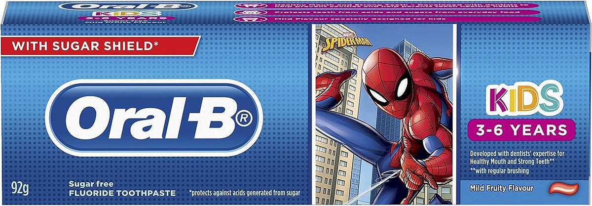 Oral B Toothpaste Spiderman Kids 3+ Years 92g