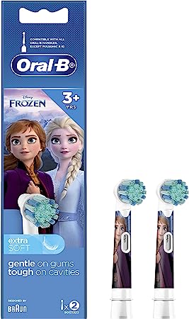 Oral B Power Toothbrush Kids Frozen Refills 2 Pack