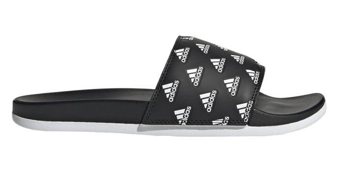 Adidas Men's Adilette Comfort Slides - Black/White/White