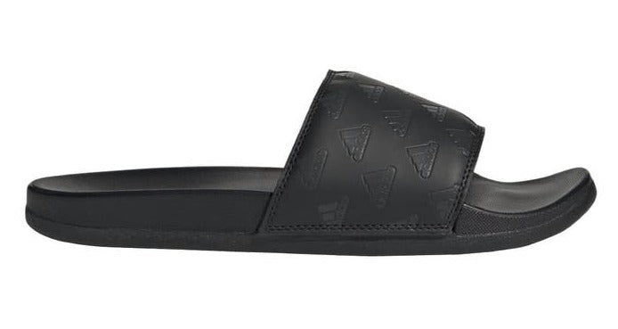 Adidas Men's Adilette Comfort Slides - Black/Carbon/Black