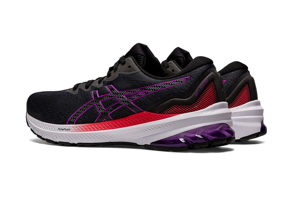 ASICS Womens GT-1000 11 Running Shoes - Black/Orchid