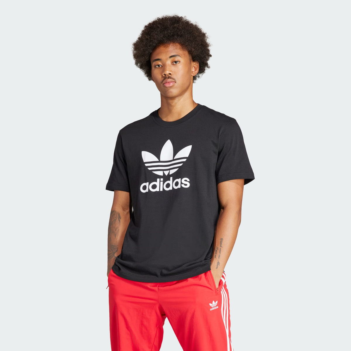 Adidas Mens Trefoil Tee - Black/White