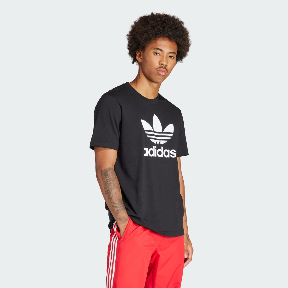 Adidas Mens Trefoil Tee - Black/White