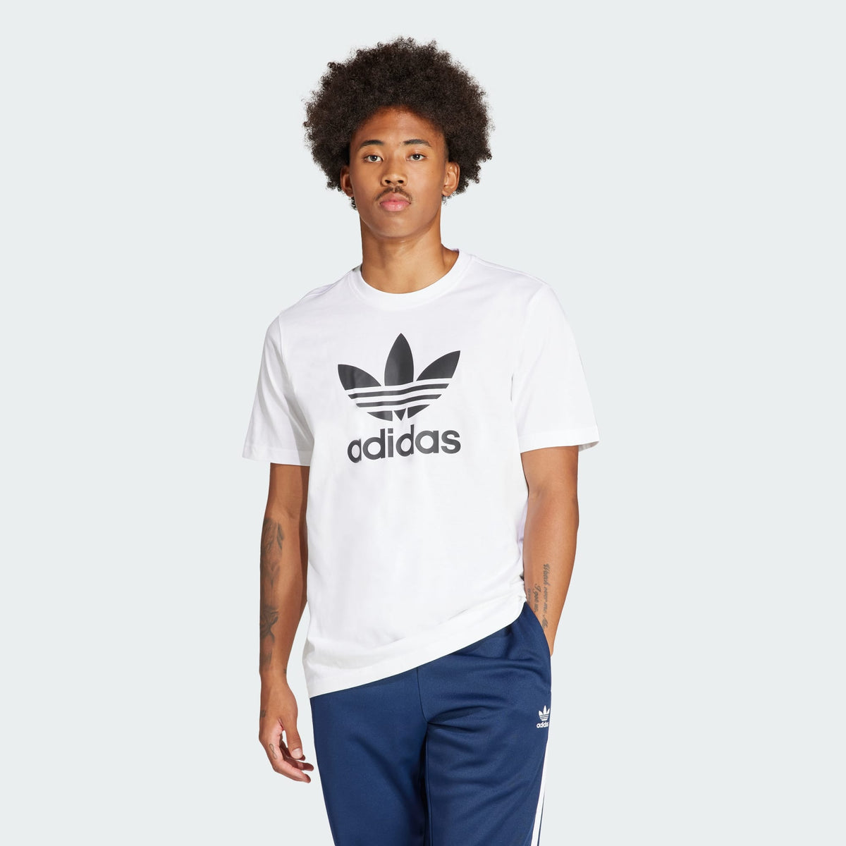 Adidas Mens Trefoil Tee - White/Black
