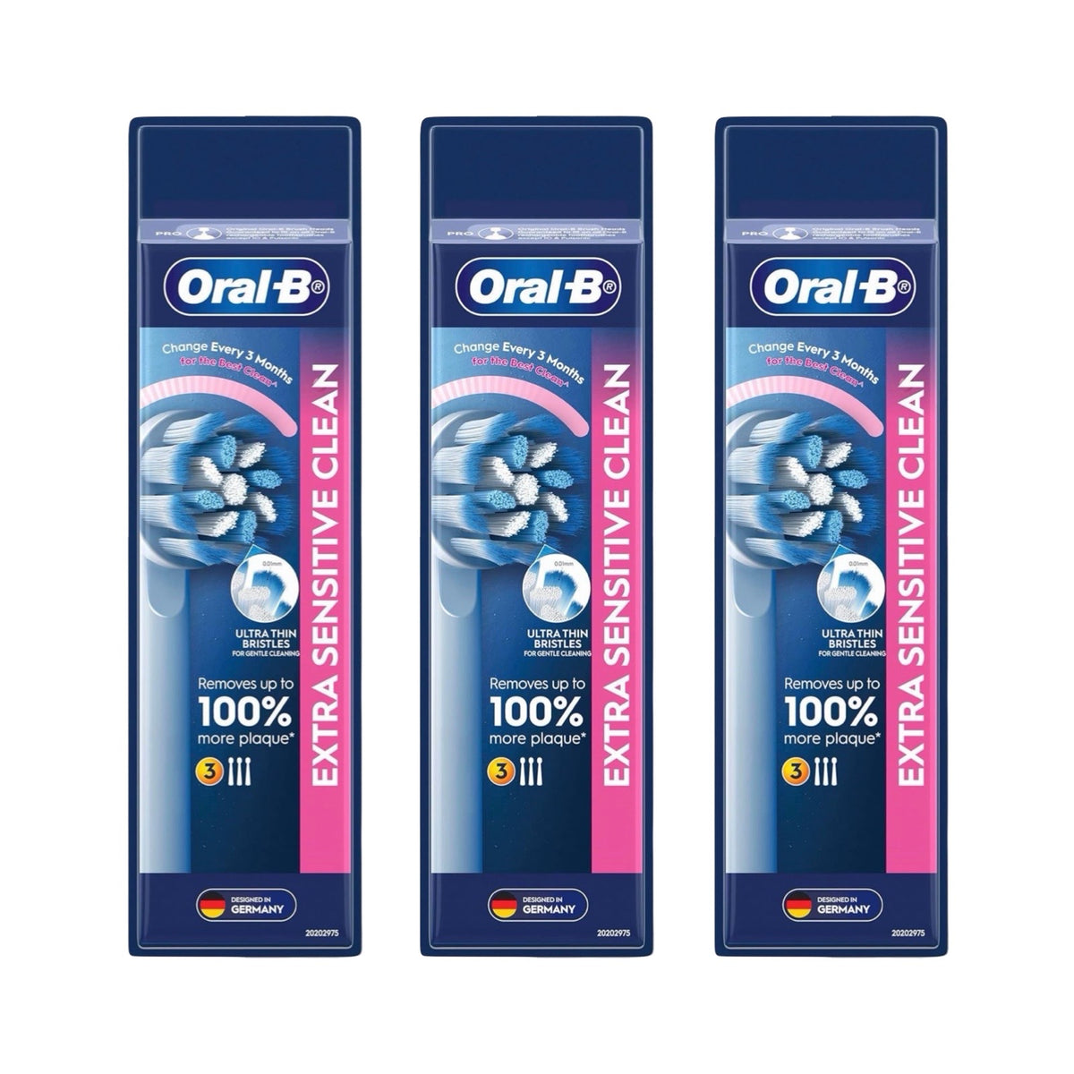 Oral-B Extra Sensitive Replacement Brush Heads Refills 9 Pack