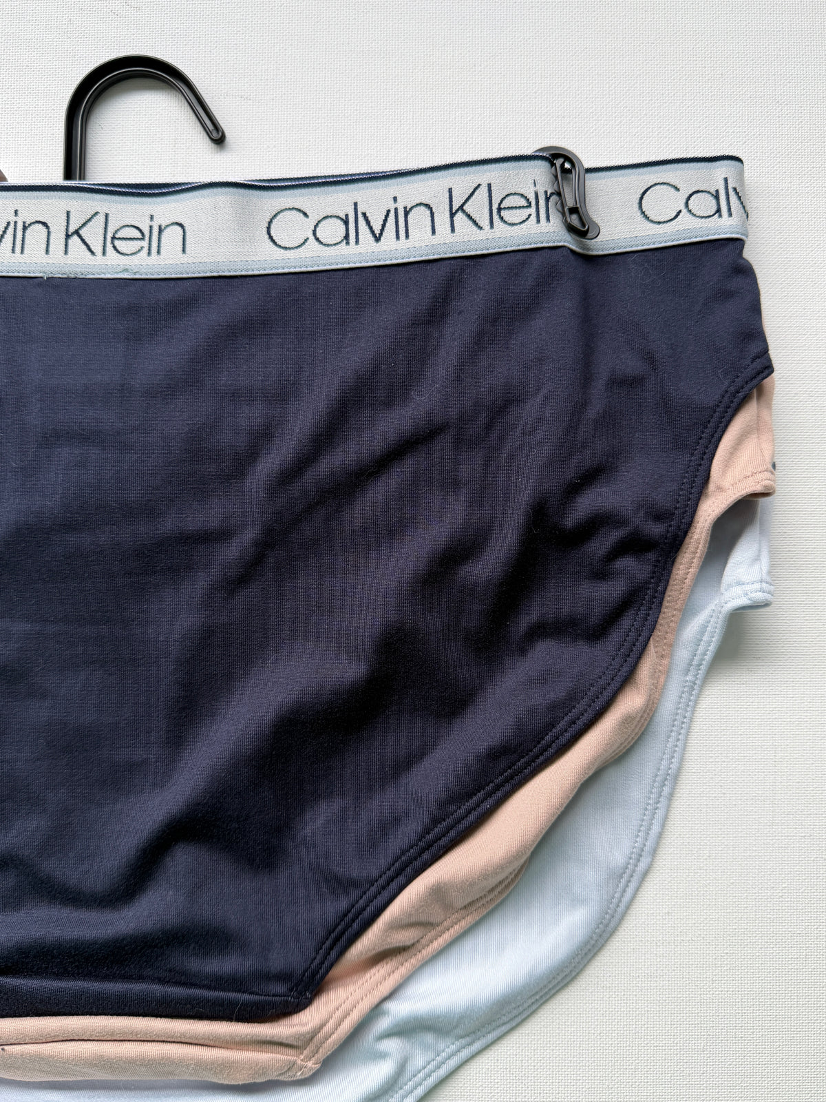 Calvin Klein Women's Bikini Style Underwear 3 Pack - Navy/Tan/Blue