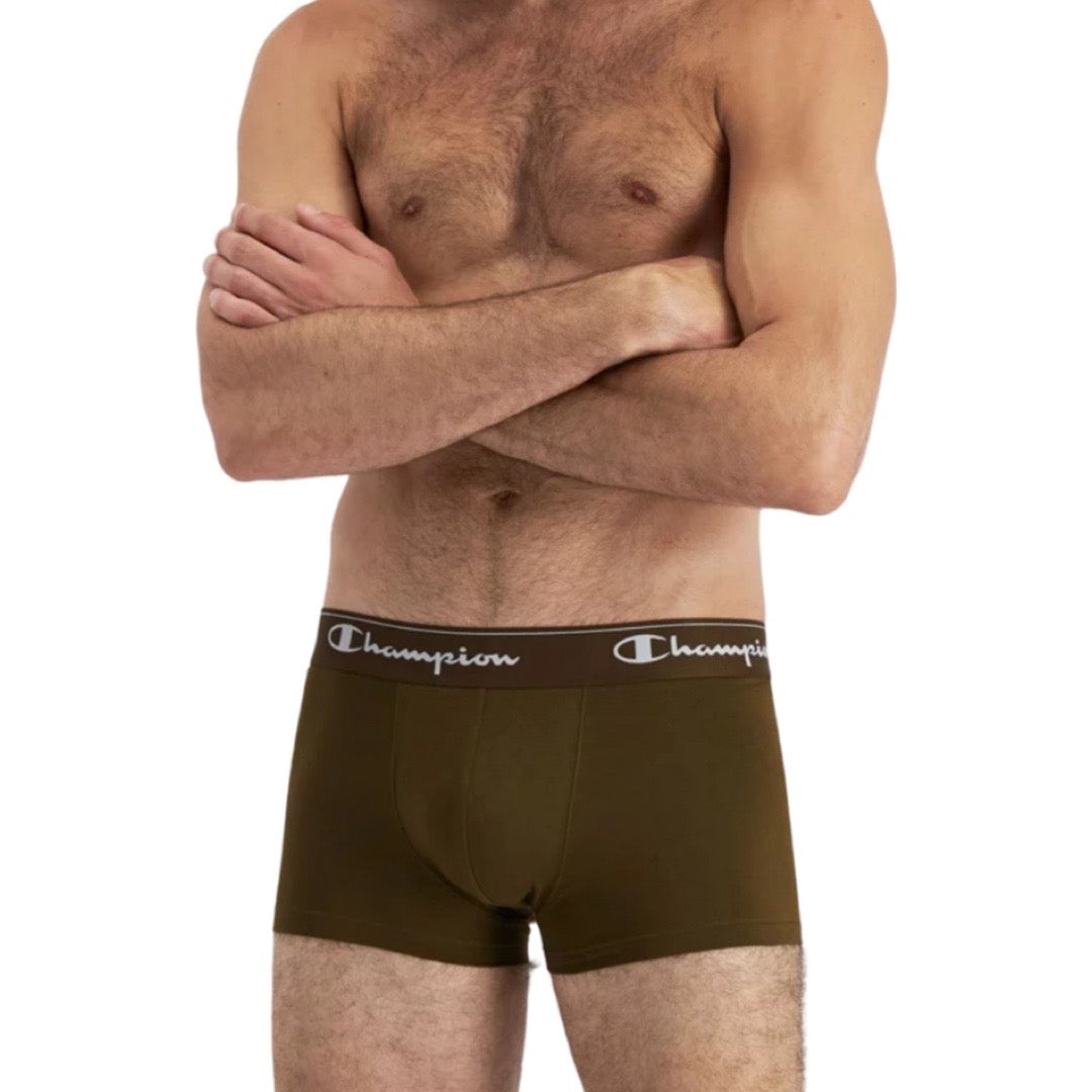 Champion Men's Athletic Cotton Trunk 3 Pack - Pink/Blue Believer/ Dance Monkey