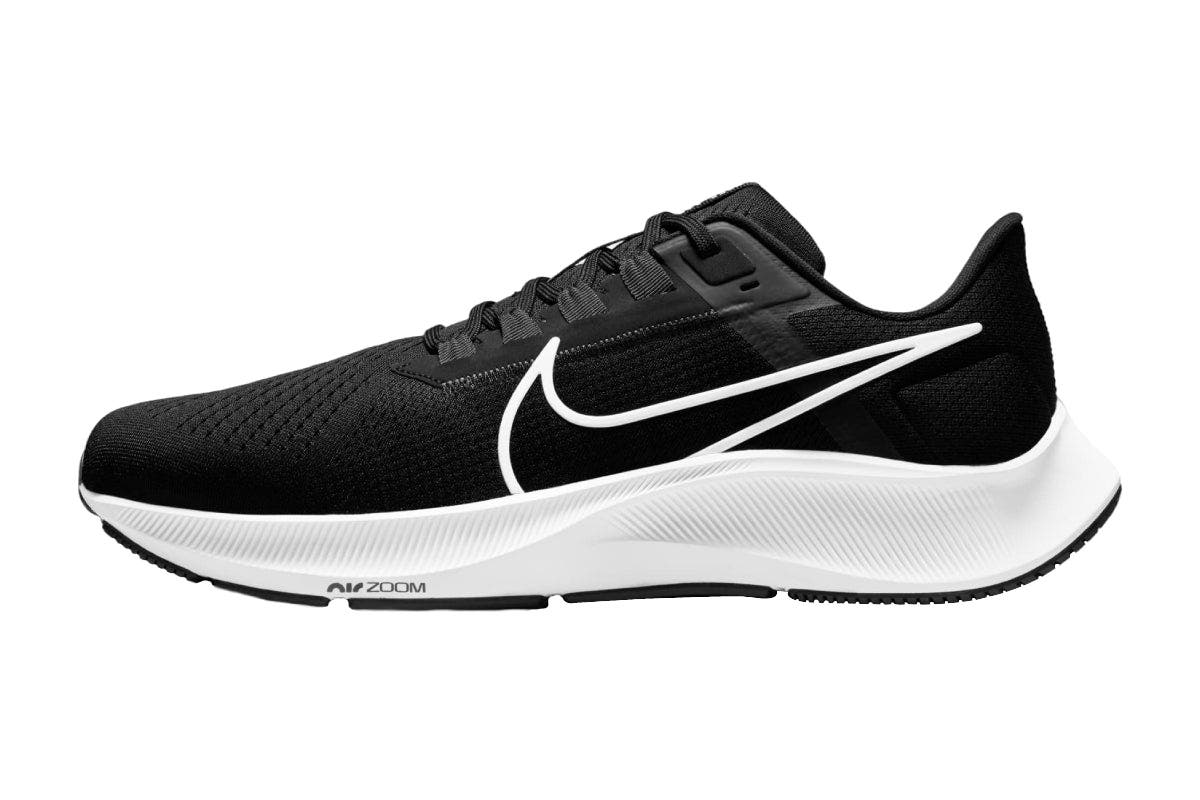 Nike Men's Air Zoom Pegasus 38 Running Shoes - Black/White/Anthracite Volt