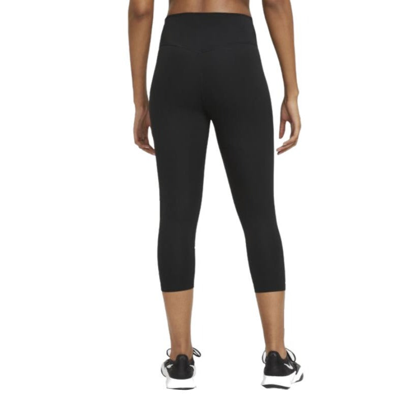 Nike Women's One Dri FIT Mid Rise Capri Tights - Black/White