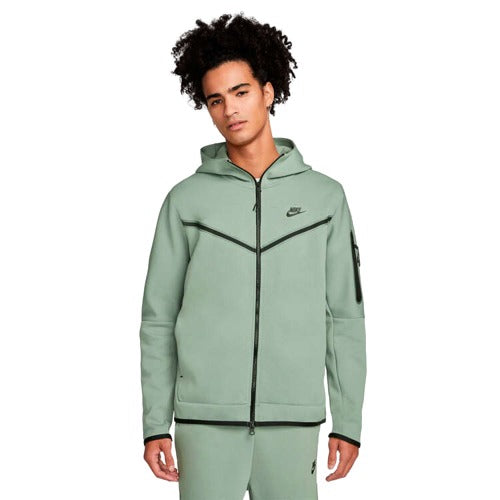 Nike Mens Sportswear Tech Fleece Full-Zip Hoodie - Green