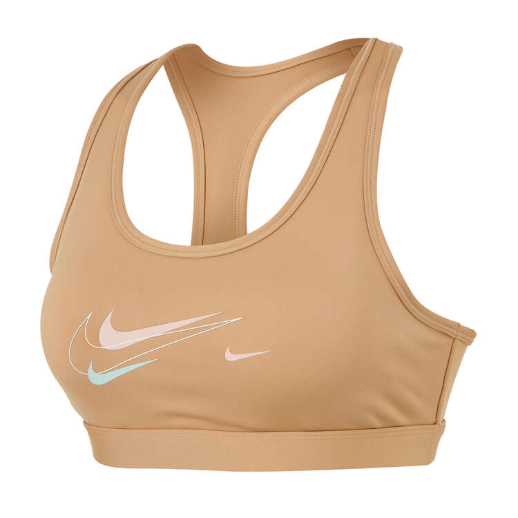 Nike Womens Dri-FIT Swoosh Medium Support Padded Sports Bra - Neutral