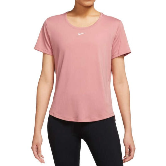 Nike Womens Dri-FIT One Standard Relaxed Tee - Pink