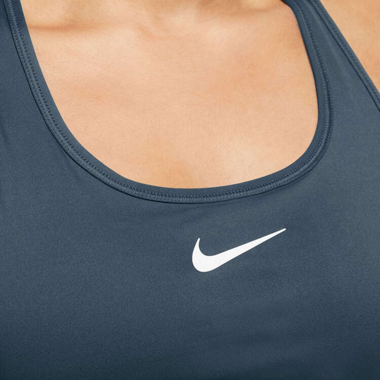 Nike Womens Swoosh Medium Support Padded Sports Bra - Navy