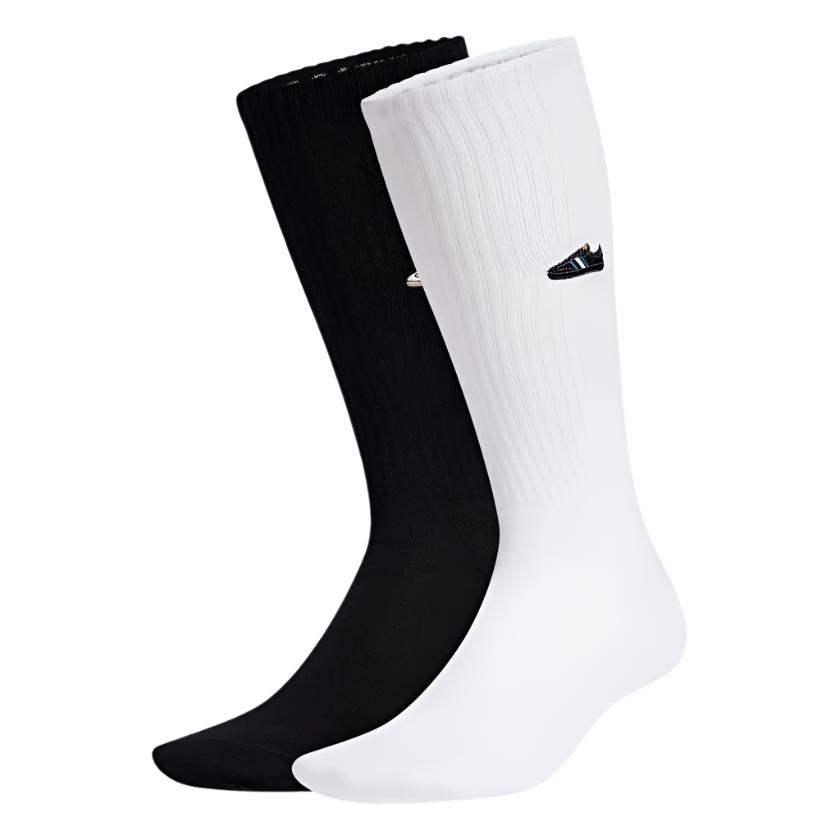 Adidas Unisex Samba Crew Sock 3-Pack - White / Black