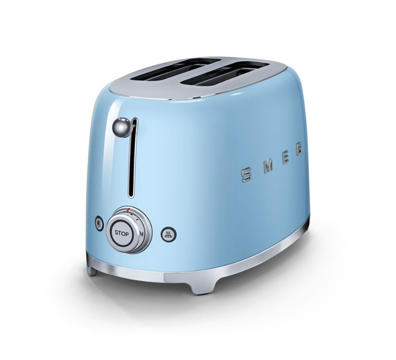 SMEG 50s Style 2 Slice Toaster - Pastel Blue