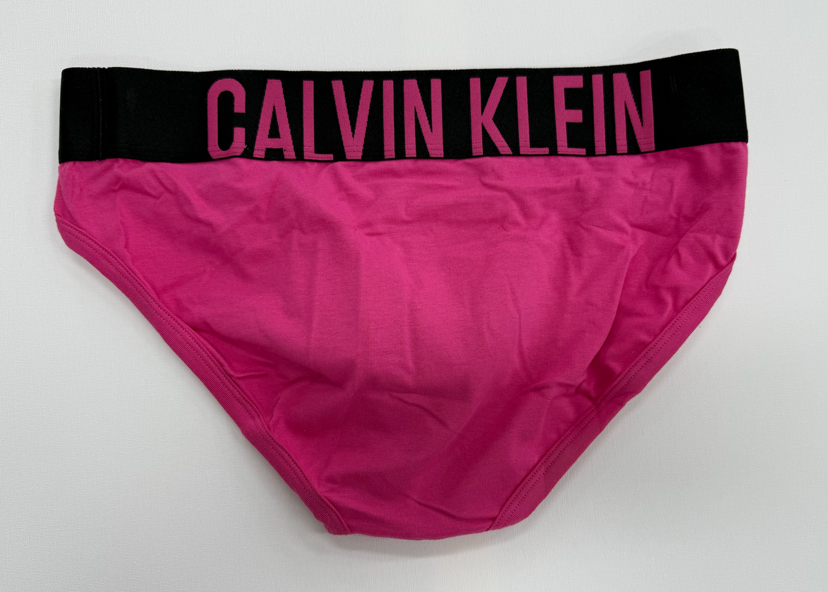 Calvin Klein Mens Underwear Intense Power Cotton 2 Pack Briefs - Black/Carnival