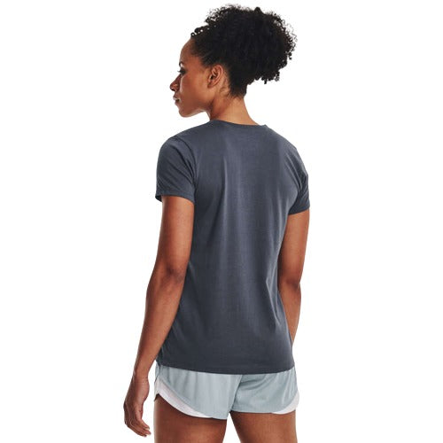 Under Armour Womens Ultra-Soft Sportstyle Graphic Tee - Grey