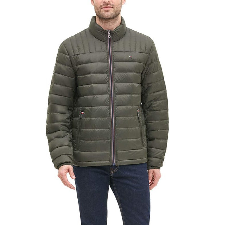 Tommy Hilfiger Men's Packable Down Puffer Jacket - Olive