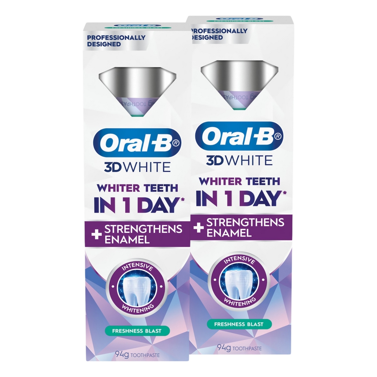 2 x Oral-B 3D White Toothpaste Intensive Whitening Freshness Blast 94g